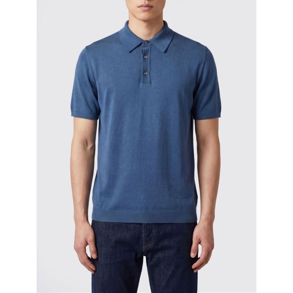 Roberto Collina Polo Shirt Men Blue
